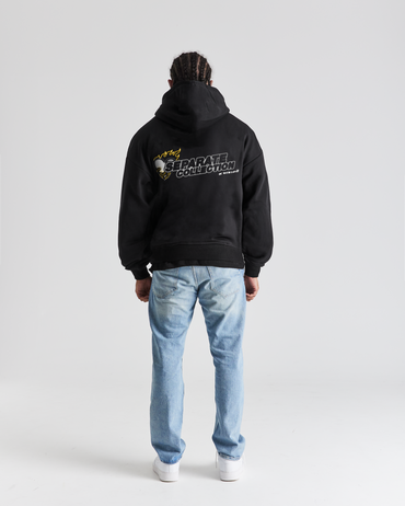 Separate Collection Flaming Heart Hoodie Jet Black